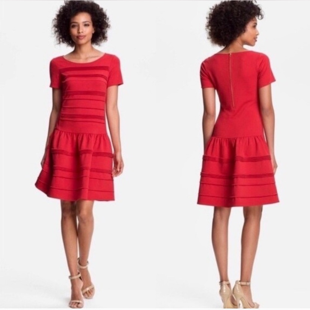 Eliza J Red Striped Mini Dress